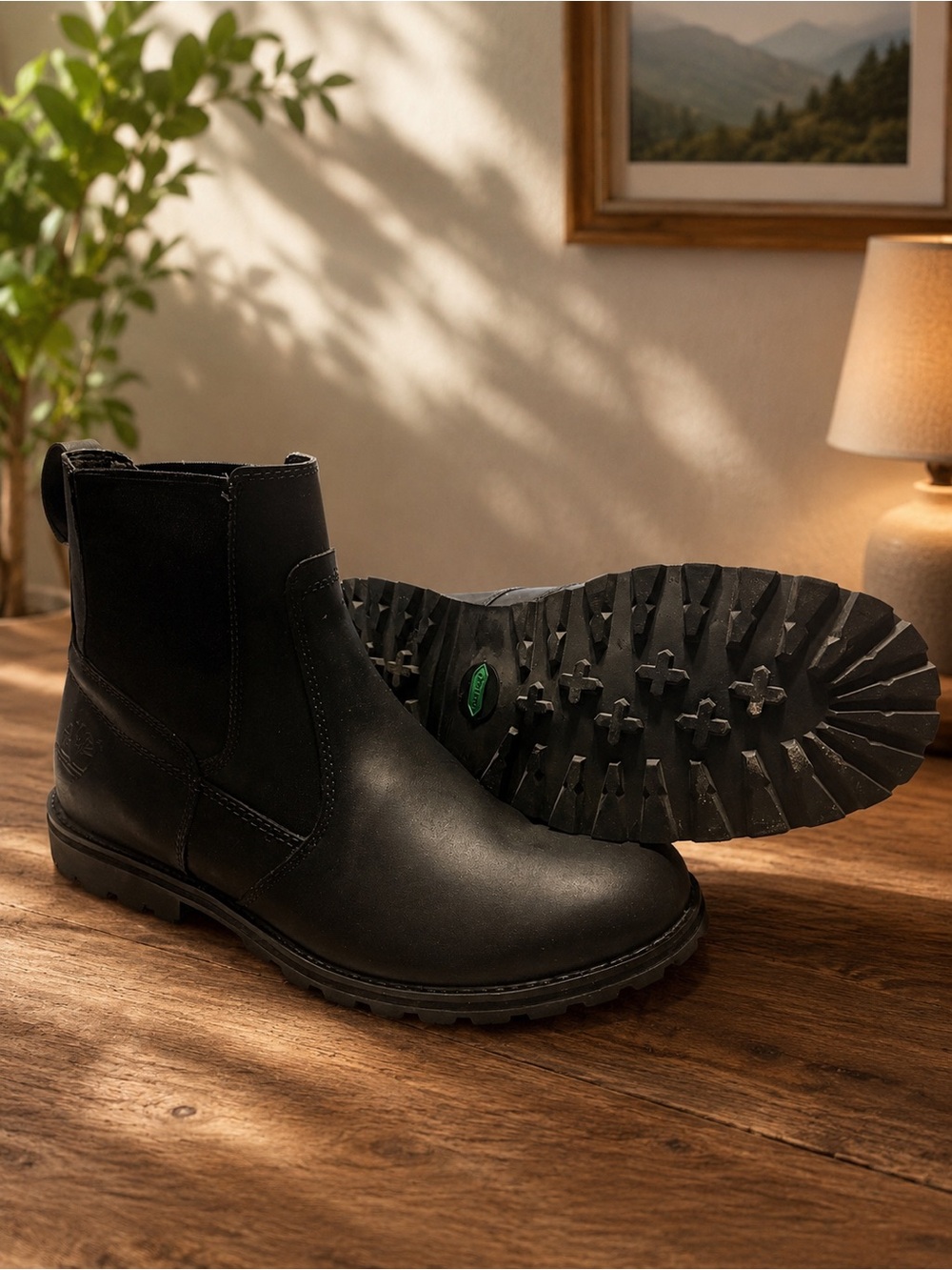 Timberland Black Men's Chelsea Work Boots